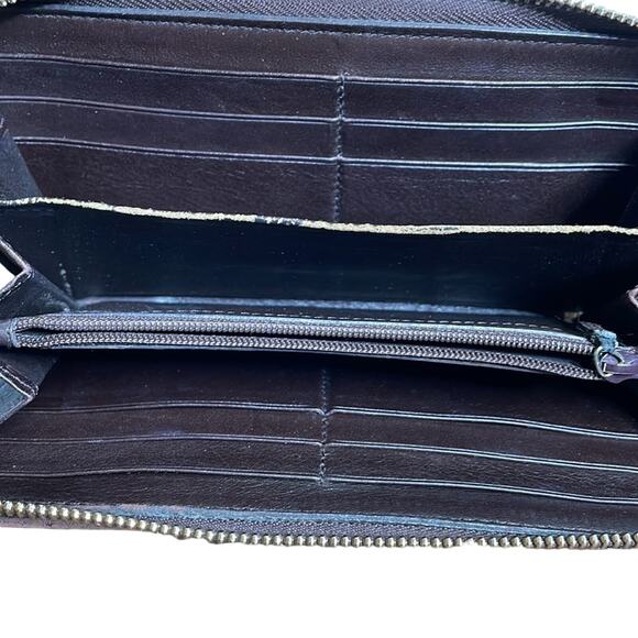 Gucci Guccissima Sukey Zip Around Walnut Brown Wallet - Picture 7 of 12